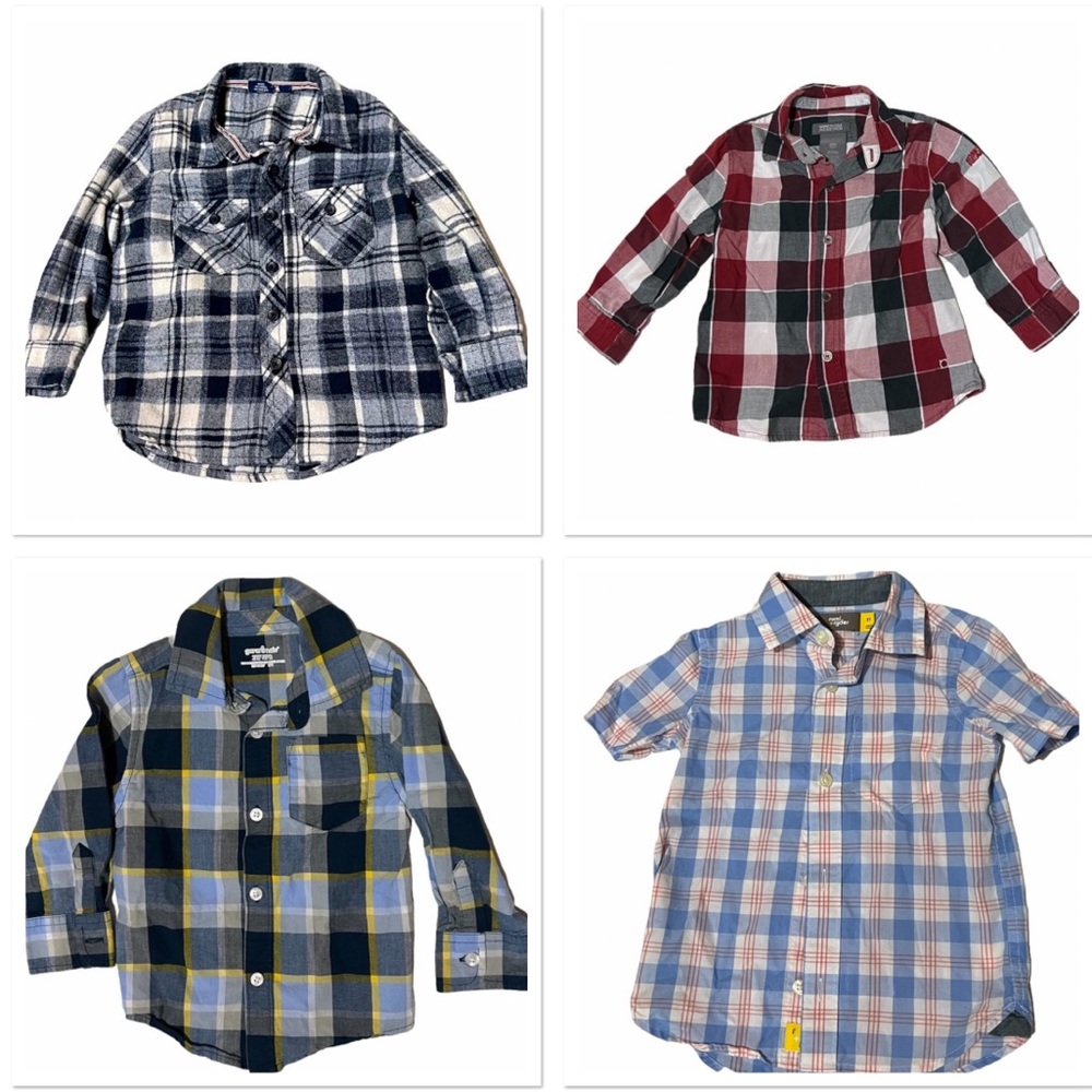 4 Boys Button Down Shirts 2T